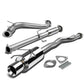 94-97 Honda Accord Single Rolled Tip Catback Exhaust Stainless Steel