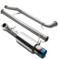 98-02 Honda Accord Single Burnt Tip Catback Exhaust Stainless Steel