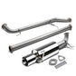 98-02 Honda Accord Single Rolled Tip Catback Exhaust Stainless Steel