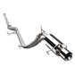 98-02 Honda Accord Single Rolled Tip Catback Exhaust Stainless Steel