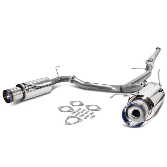 98-02 Honda Accord V6 Dual Burnt Tip Catback Exhaust Stainless Steel