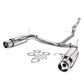98-02 Honda Accord V6 Dual Burnt Tip Catback Exhaust Stainless Steel