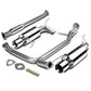 98-02 Honda Accord V6 Dual Rolled Tip Catback Exhaust Stainless Steel