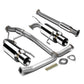 98-02 Honda Accord V6 Dual Rolled Tip Catback Exhaust Stainless Steel