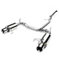 98-02 Honda Accord V6 Dual Rolled Tip Catback Exhaust Stainless Steel