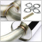 98-02 Honda Accord V6 Dual Rolled Tip Catback Exhaust Stainless Steel