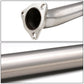 2001-2005 Honda Civic Catback Exhaust Single Rolled Tip Stainless Steel
