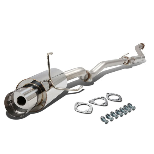 2002-2005 Honda Civic SI Single Tip Catback Exhaust - Stainless Steel