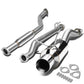 02-05 Honda Civic SI Single Rolled Tip Catback Exhaust Stainless Steel