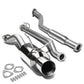 02-05 Honda Civic SI Single Rolled Tip Catback Exhaust Stainless Steel