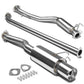 06-08 Honda Civic EX Single Tip Catback Exhaust - Stainless Steel