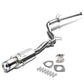 06-08 Honda Civic EX Catback Exhaust Single Burnt Tip Stainless Steel