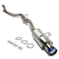 2006-2008 Honda Civic SI Catback Exhaust Single Burnt Tip Stainless Steel