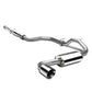 1988-1991 Honda Civic Single Rolled Tip Catback Exhaust Stainless Steel