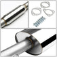 1988-1991 Honda Civic Single Rolled Tip Catback Exhaust Stainless Steel
