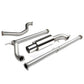88-91 Honda Civic 4-Door Catback Exhaust Single Tip Stainless Steel