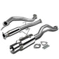 92-00 Honda Civic Catback Exhaust Single Rolled Tip Stainless Steel