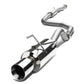 92-95 Honda Civic 3-Door Catback Exhaust Single Rolled Tip Stainless Steel