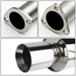 92-95 Honda Civic 3-Door Catback Exhaust Single Rolled Tip Stainless Steel