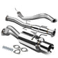 96-00 Honda Civic 3-Door Catback Exhaust Single Rolled Tip Stainless Steel