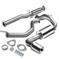 88-91 Honda CRX Catback Exhaust Single Rolled Tip Stainless Steel