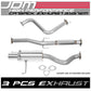 93-97 Honda Del Sol Single Tip Catback Exhaust Stainless Steel