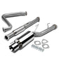 92-96 Honda Prelude Catback Exhaust Single Rolled Tip Stainless Steel