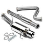 92-96 Honda Prelude Catback Exhaust Single Rolled Tip Stainless Steel