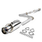 97-01 Honda Prelude Single Burnt Tip Catback Exhaust Stainless Steel
