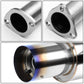 97-01 Honda Prelude Single Burnt Tip Catback Exhaust Stainless Steel
