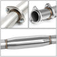 97-01 Honda Prelude Single Burnt Tip Catback Exhaust Stainless Steel