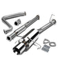 1997-2001 Honda Prelude Single Rolled Tip Catback Exhaust - Stainless Steel