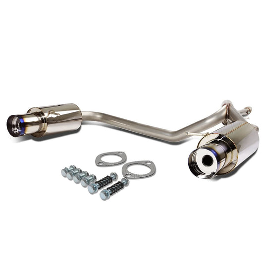 2003-2006 Hyundai Tiburon V6 Catback Exhaust Dual Burnt Tip Stainless Steel