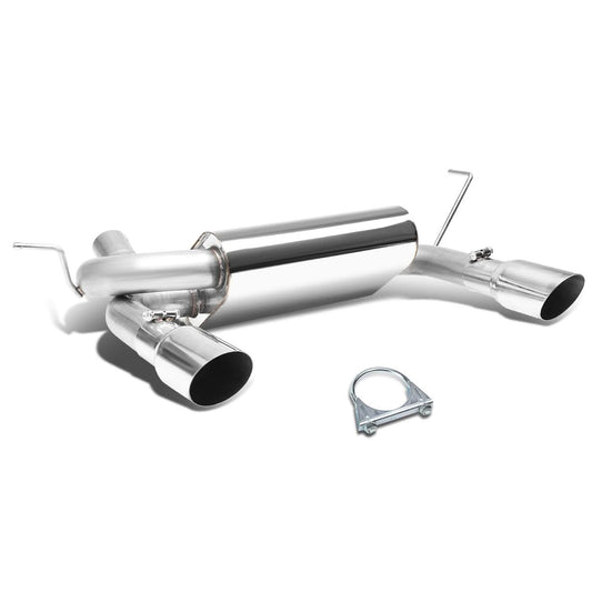 2007-2017 Jeep Wrangler Dual Single Tip Catback Exhaust Stainless Steel