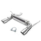 2007-2017 Jeep Wrangler Dual Single Tip Catback Exhaust Stainless Steel