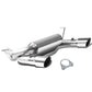 2007-2017 Jeep Wrangler Dual Single Tip Catback Exhaust Stainless Steel