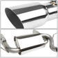 2007-2017 Jeep Wrangler Dual Single Tip Catback Exhaust Stainless Steel