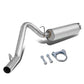 2000-2006 Jeep Wrangler Single Catback Exhaust System Stainless Steel