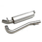 2000-2006 Jeep Wrangler Single Catback Exhaust System Stainless Steel