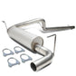 2007-2011 Jeep Wrangler Single Tip Catback Exhaust System Stainless Steel