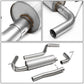 2007-2011 Jeep Wrangler Single Tip Catback Exhaust System Stainless Steel