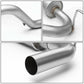 2007-2011 Jeep Wrangler 4DR Single Tip Catback Exhaust - Stainless Steel
