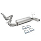 2012-2017 Jeep Wrangler Single Catback Exhaust System Stainless Steel