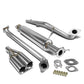 2006-2011 Kia Rio Dual Rolled Tip Catback Exhaust Stainless Steel