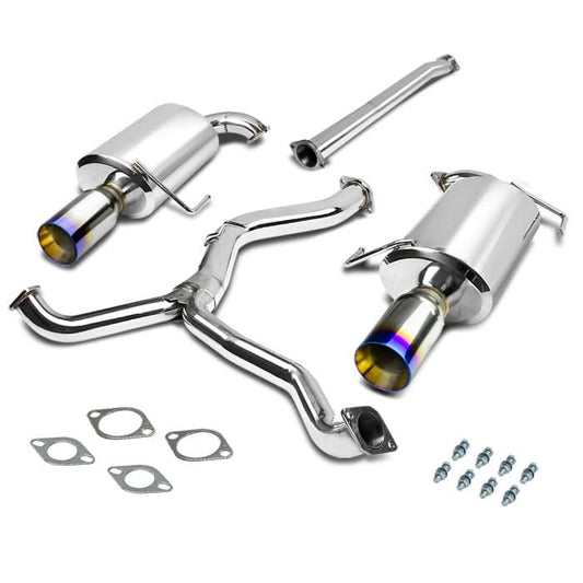 2005-2009 Subaru Legacy Catback Exhaust Dual Burnt Tip Stainless Steel