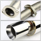 90-97 Mazda Miata Single Rolled Tip Catback Exhaust - Stainless Steel