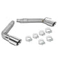 10-15 Chevrolet Camaro Dual Rolled Tip Axleback Exhaust Stainless Steel