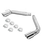 10-15 Chevrolet Camaro Dual Rolled Tip Axleback Exhaust Stainless Steel