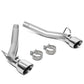 10-15 Chevrolet Camaro 6.2L Axelback Dual Rolled Tip Exhaust Stainless Steel