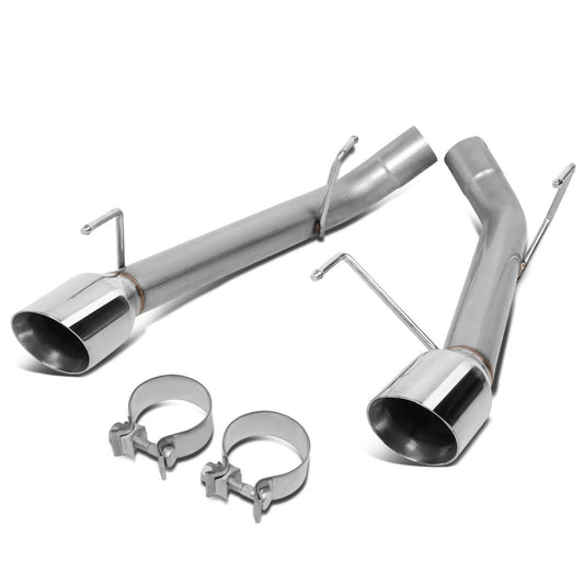 2005-2010 Ford Mustang Axleback Exhaust Dual Rolled Tip Stainless Steel